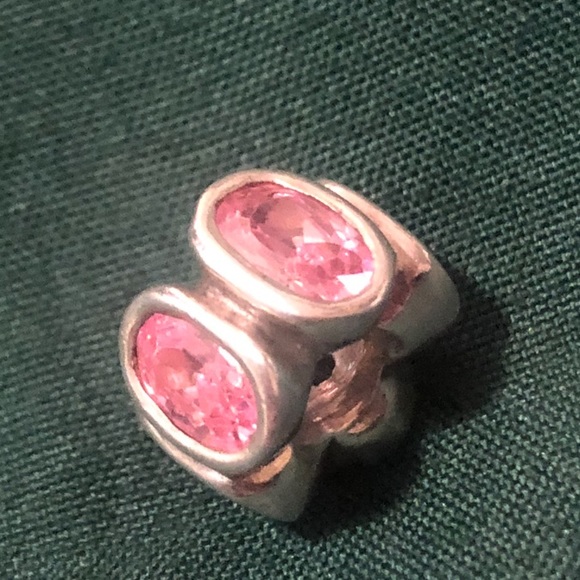 Discontinued Pandora Lobster Chain Bracelet & 2 Discontinued Oval Lights Charms - Picture 4 of 7